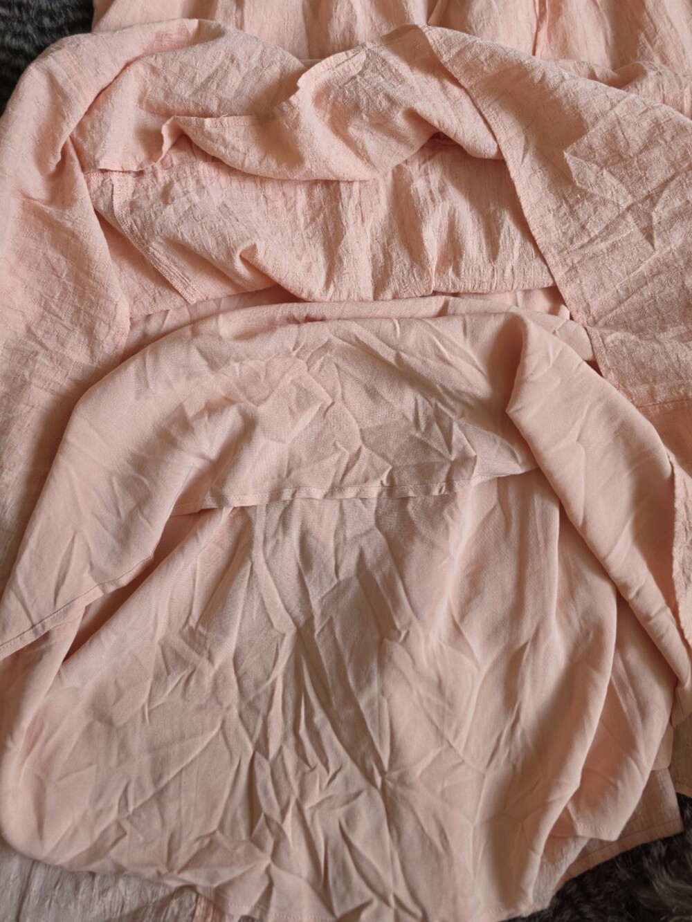 Abercrombie & Fitch Peach Tiered Spaghetti-Strap Maxi Dress - Picture 5 of 5